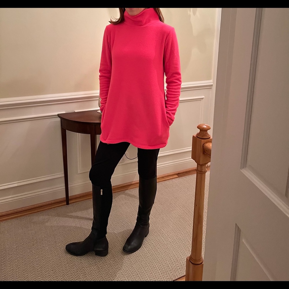 Dudley Stephens Cobble Hill Turtleneck Neon Pink